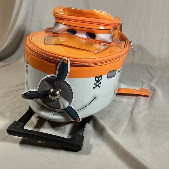 Disney Planes "Dusty" Orange Rolling Children's Suitcase Luggage EUC - Picture 1 of 16